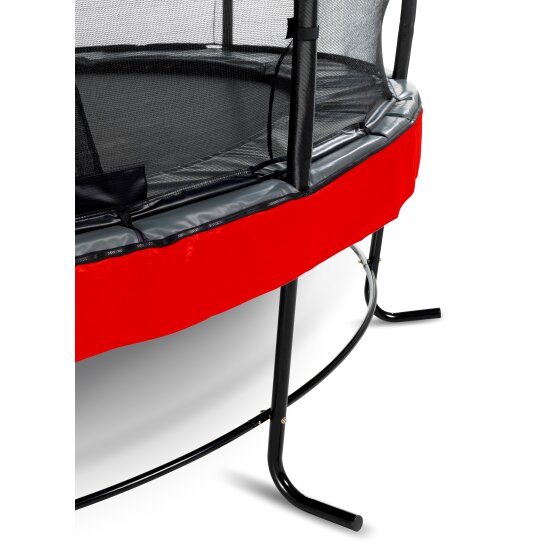 EXIT Elegant Premium trampoline ø253cm with Deluxe safetynet - red