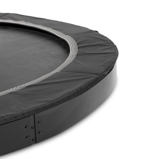 EXIT InTerra ground level sports trampoline ø366cm - black