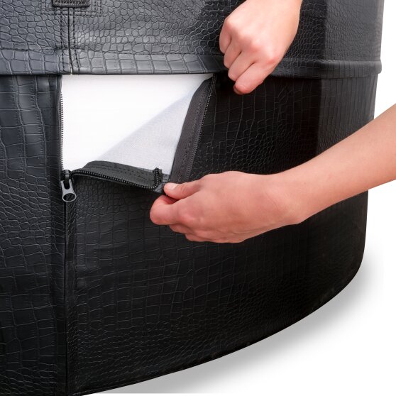 EXIT Leather Premium spa (4 persons) - black