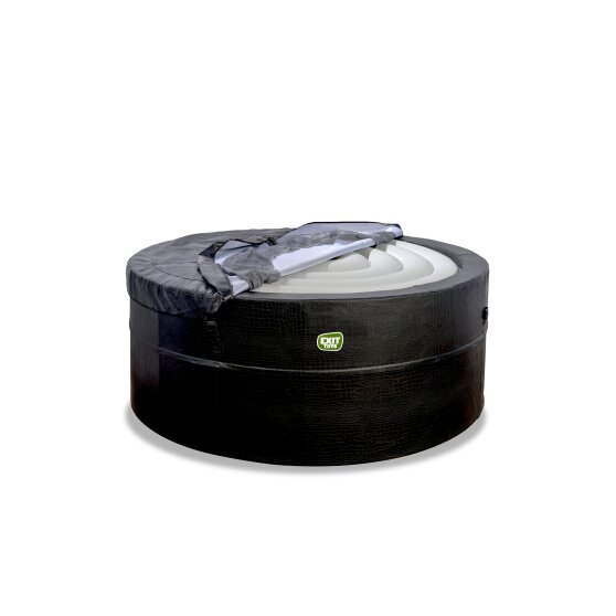 EXIT Leather Premium spa (4 persons) - black