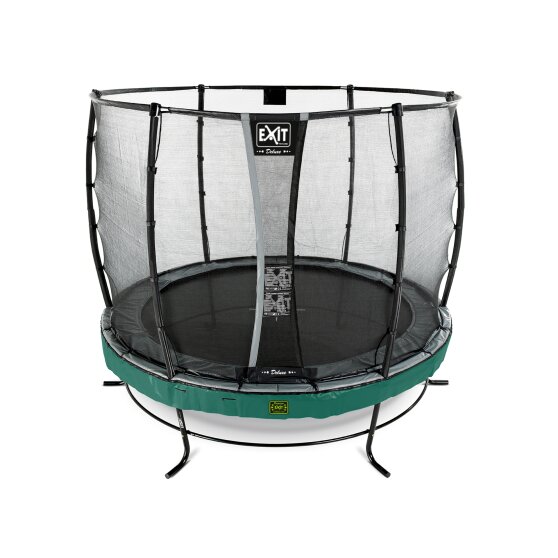 EXIT Elegant Premium trampoline ø253cm with Deluxe safetynet - green