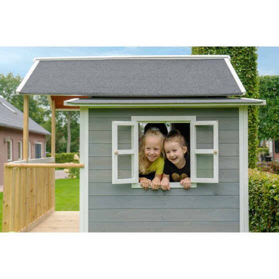 EXIT Loft 350 wooden playhouse - grey