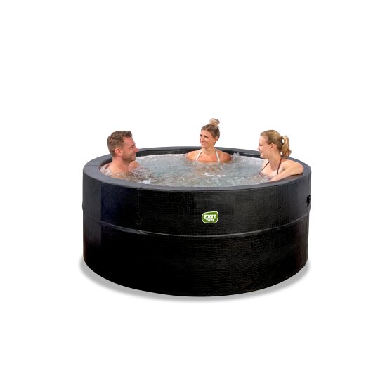 EXIT Leather Premium spa (4 persons) - black