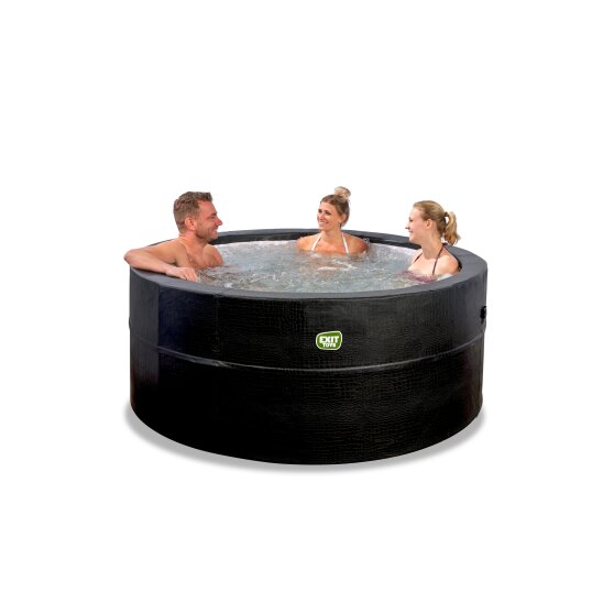 EXIT Leather Premium spa (4 persons) - black
