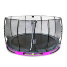EXIT Elegant ground trampoline ø427cm with Economy safety net - purple