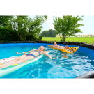 EXIT Stone pool ø488x122cm with sand filter pump - grey