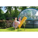 EXIT Stone pool ø488x122cm with sand filter pump and dome and heat pump - grey