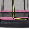 EXIT Silhouette ground trampoline 244x366cm with safety net - pink