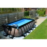 EXIT Stone pool 400x200x100cm with sand filter pump - grey